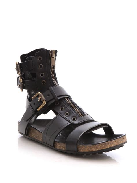 Burberry Leather Gladiator Sandals 